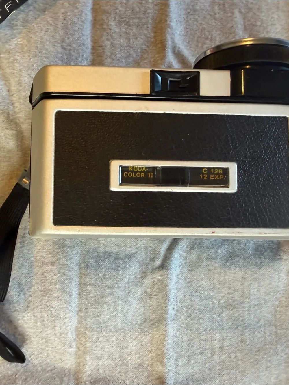 Kodak Instamatic 404 Camera in Silver and Black with Yellow Box